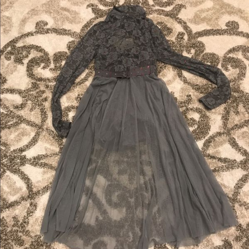 Gray 2 piece lyrical costume